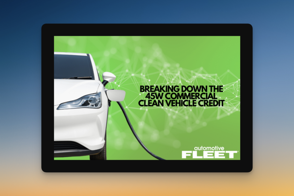 Automotive Fleet: How Can Fleets Access Federal EV Rebates that Consumers Can’t?